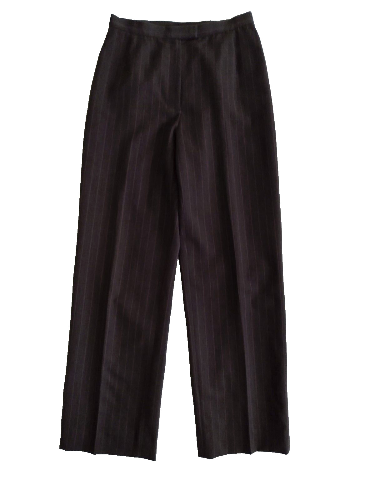 LAFAYETTE 148 New York 100% New Wool Brown Pink Pinstripe Straight Dress Pants 4