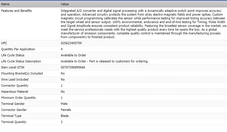 Sensor de posição da árvore de cames PADRÃO para 2010-2013 HYUNDAI GENESIS COUPE - Imagem 4 de 4