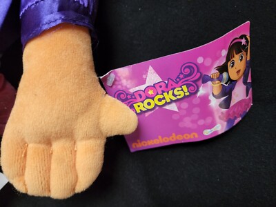 2012 Nickelodeon Funhouse Dora The Explorer Dora Rocks Plush Doll