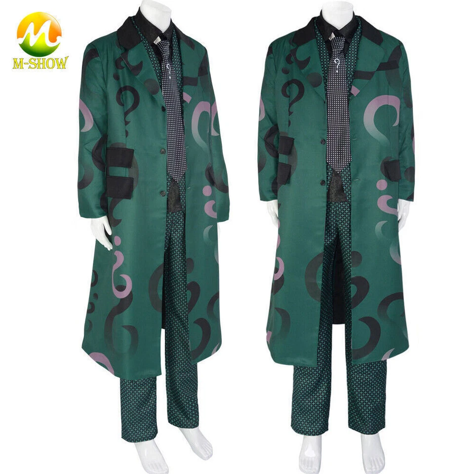 Riddler мужской косплей костюм Готэм сезон 5 Эдвард Nygma косплей зеленый костюм - Изображение 3 из 4