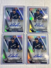 (4) RC Refractor Auto Lot - 2019 Bowman's Best of 2019 Keston Hiura B19-KH Clean