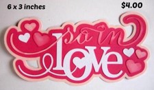 SO IN LOVE TITLE Valentine's Day 3D die cut scrapbook paper piecing by Rhonda