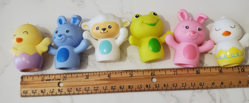 Rashti & Rashti Fingerpuppen Set 6 Figuren Küken Hase Lamm Ostern Vinyl - Bild 2 von 11