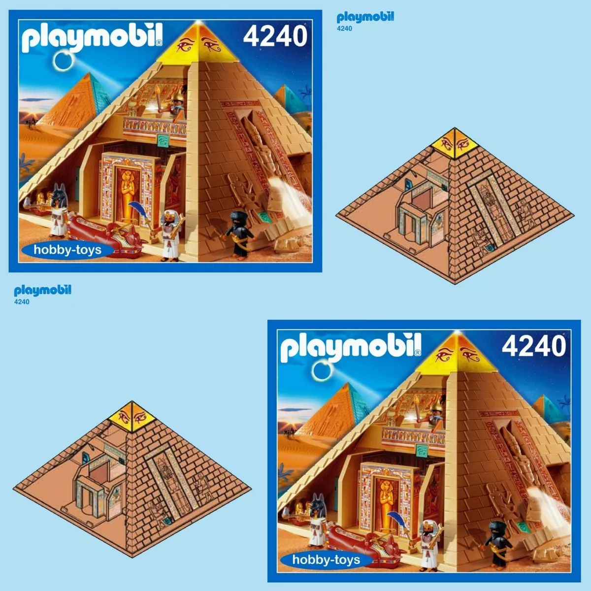 PLAYMOBIL Playmobile Roman Egyptian PYRAMID set # 4240 COMPLETE
