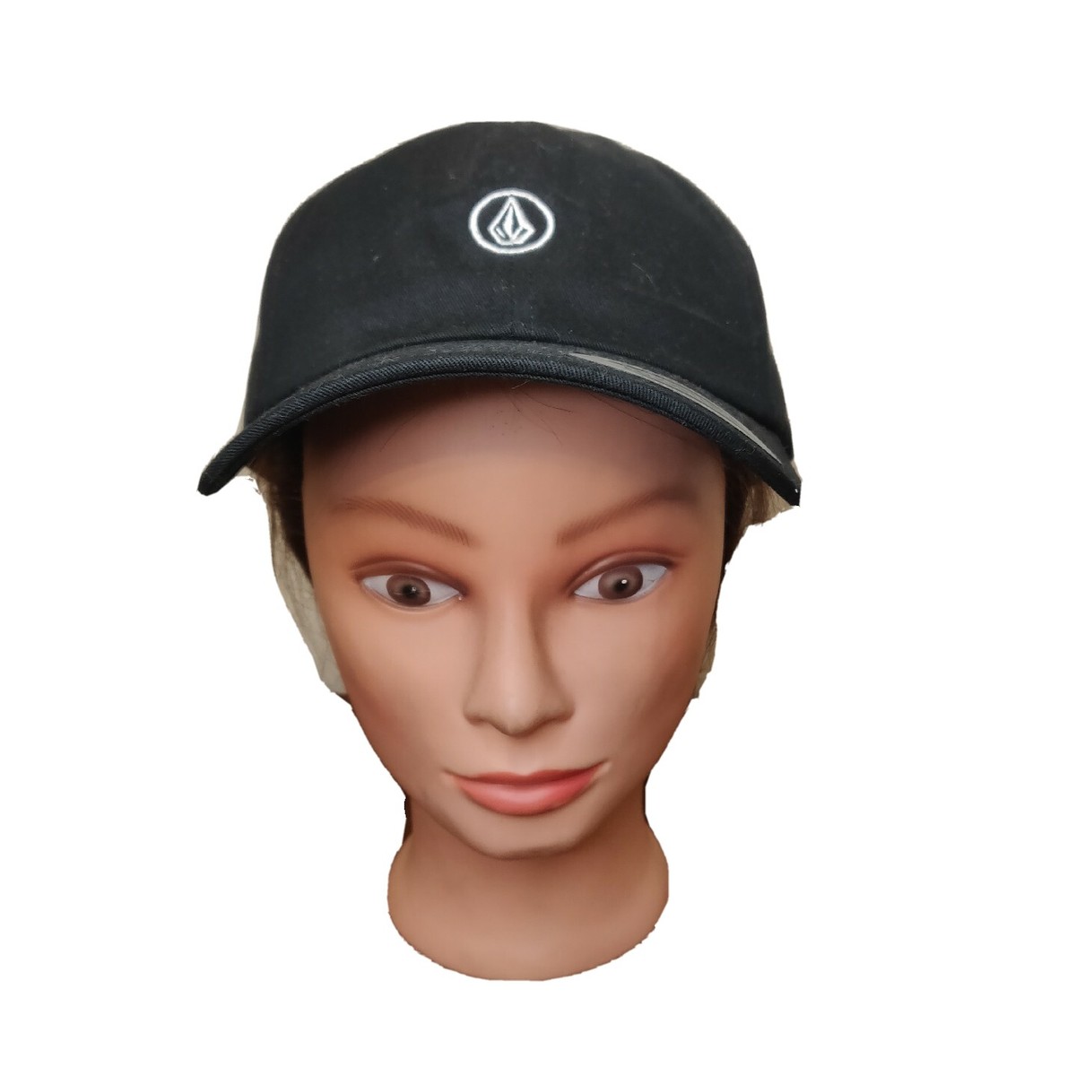 Volcom NEW Men's Hat Baseball Black White Logo Adjustable One Size Fits  Bt