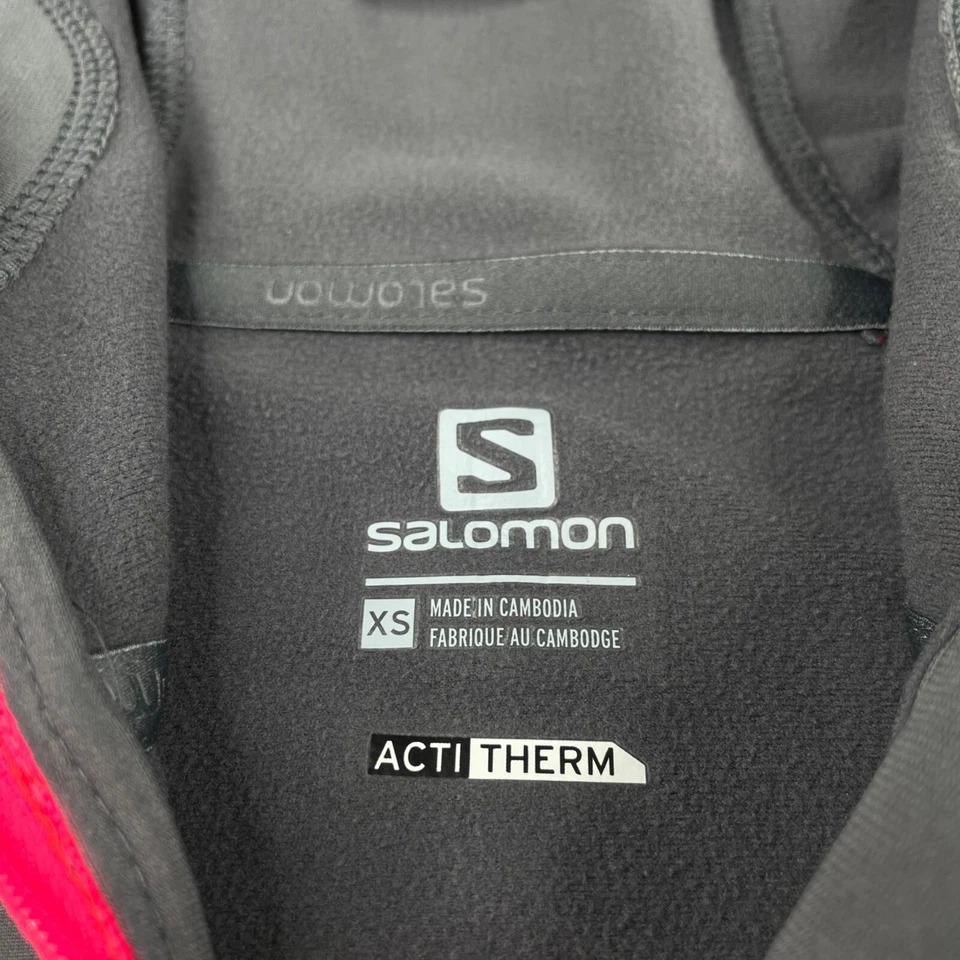 Salomon Sudadera con Capucha Mujer Pequeña Pullover Chaqueta Activa Cola de Caballo Agujero Capucha Actitherm Foto 2 de 4