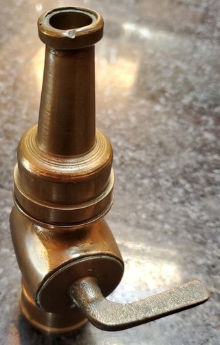 Rival massive Messing Feuerdüse 6,5" Made in France Ein/Aus Hebel - Bild 11 von 13