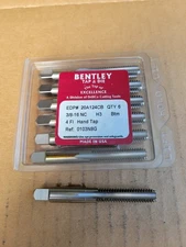 3/8"-16 NC Drillco Cutting Tools 4 Flute HSS H3 Bottom Hand Tap-1 Tap Only