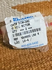 2 NEW - DCM-342  12VDC Train & wiper Motor by All Electronics Electric NOS NIB