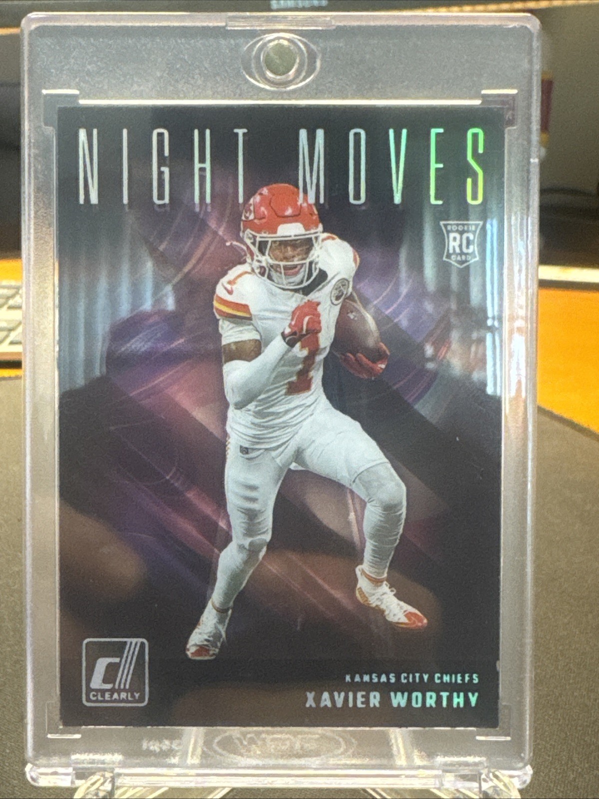 2024 Clearly Donruss Xavier Worthy Night MOves RC Rookie Case Hit SSP Chiefs
