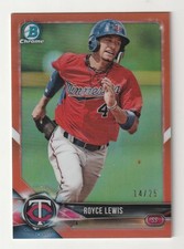 2018 Bowman Chrome Mega Box Royce Lewis Prospects Orange /25