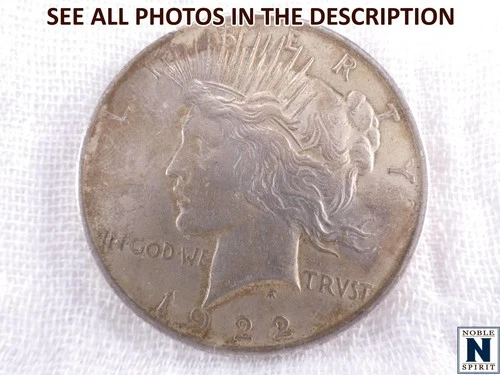 NobleSpirit } 1922 Silver Peace Dollar XF
