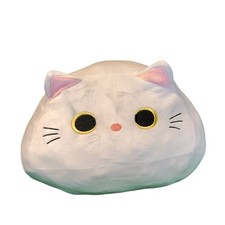 Mochi Cat Plush 12 Inch Soft White Kitten Stuffed Animal Squishy Kawaii Toy
