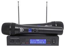 Rockville RWM1203VH VHF Wireless Dual HandHeld Microphone System/Digital Display