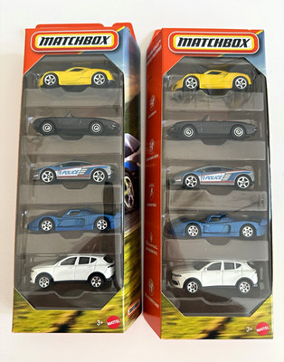 Matchbox Italian Roads 5er-Set PKW 1:64 Set 2x