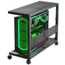 Computer Tower Stand - Height Adjustable 2-Tier ATX-Case PC Stand Printer