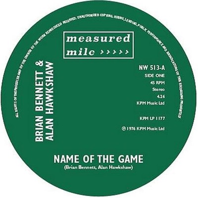 BRIAN BENNETT / DAVE RICHMOND - NAME OF THE GAME NEW VINYL RECORD