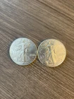2025 1 oz American Silver Eagle Coin (BU) Lot of 2