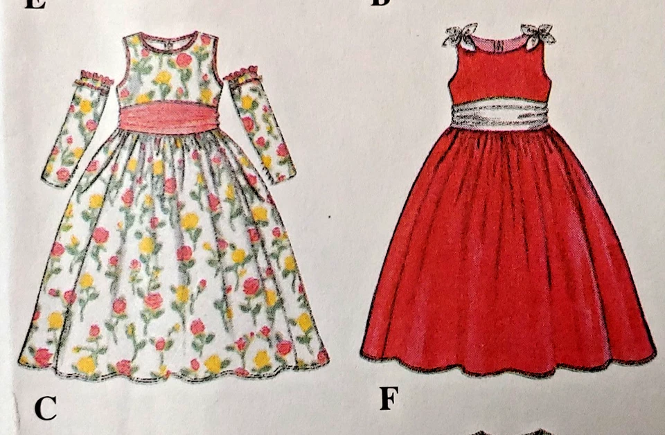 Child's Formal Dress Pattern Size 4 5 6 7 8  Simplicity 8953 Prom Party Wedding - Image 4 of 4