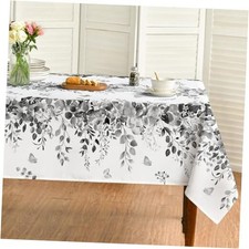 Spring Tablecloth 60 84 Inch Rectangular, 60" x 84" Rectangular Grey