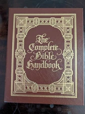 Bible Handbook Easton Press Leather Bound Gold Leaf Unread Excellent Condition 