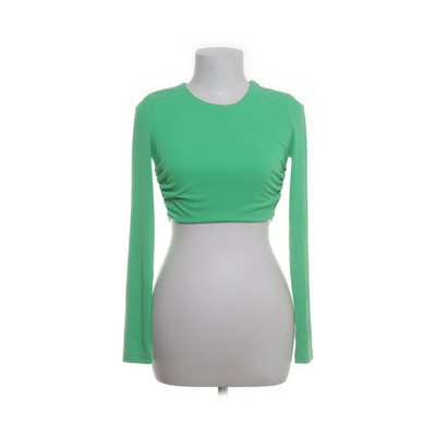 Zara, Crop Top, Größe: XS, Grün, Polyester, Einfarbig, Damen #moY