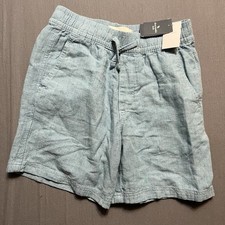 Abercrombie Kids blue Linen blend regular fit Shorts Size 9/10 Drawstring
