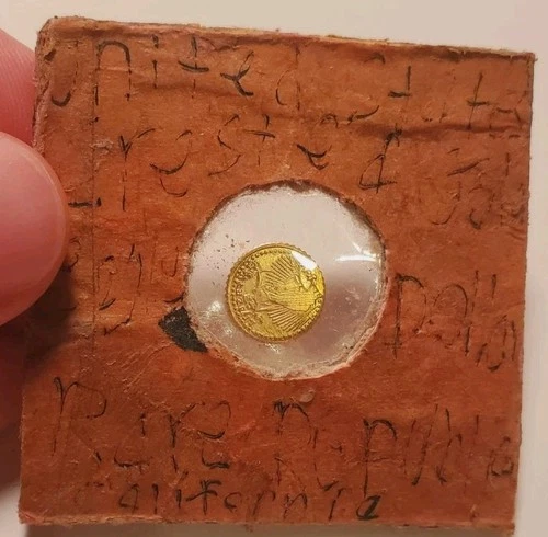 1932 California Gold One Dollar coin Liberty Head territorial pioneer DAMAGED