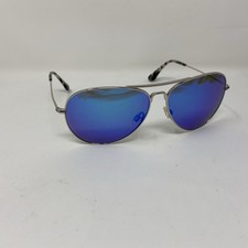 MAUI JIM Mavericks MJ264-17 61/14-137 SILVER BLUE MIRROR AVIATOR POLARIZED PD21