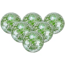 6-Pack Decorative Ball for Bowls, 2.4 Inch Decorative Bowl Fillers [Light Green]