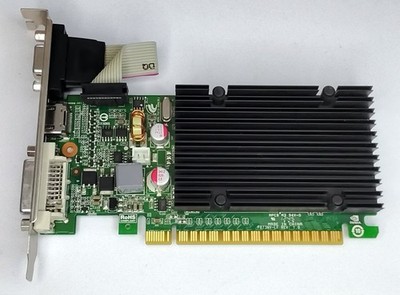 PCIe x16 Grafikkarte EVGA nVidia GeForce 210, 1 GB DDR3, DVI VGA HDMI, gebraucht