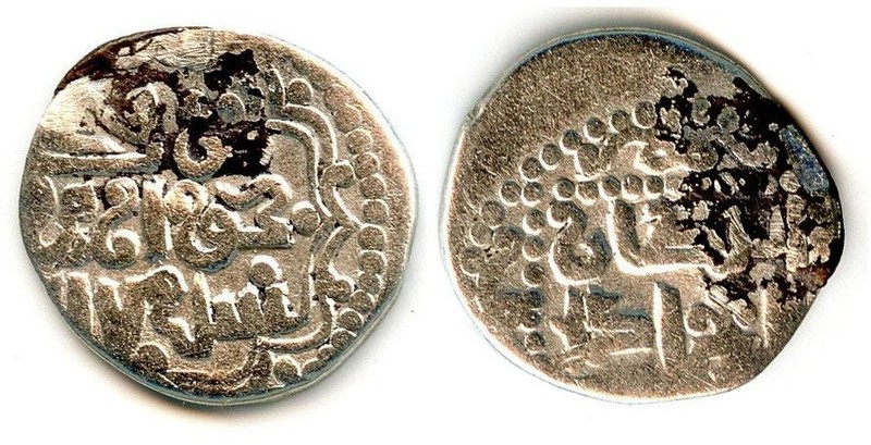 (k6430) Golden Horde, Juchid AR dirhem. Uzbek, Khwarezm 717 AH