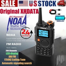 XHDATA  Long Range 3000mAh Walkie Talkie Two Way Radio Charge Headset Waterproof