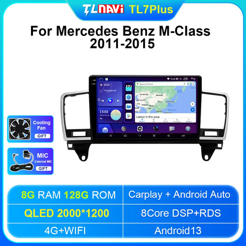 Apple CarPlay Android Car Stereo Radio GPS WiFi For Mercedes Benz M-Class 11-15 - Picture 32 of 48