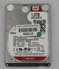 Western Digital WD Red 1TB NAS HDD 2.5in SATA 6Gb/s 5400RPM WD10JFCX