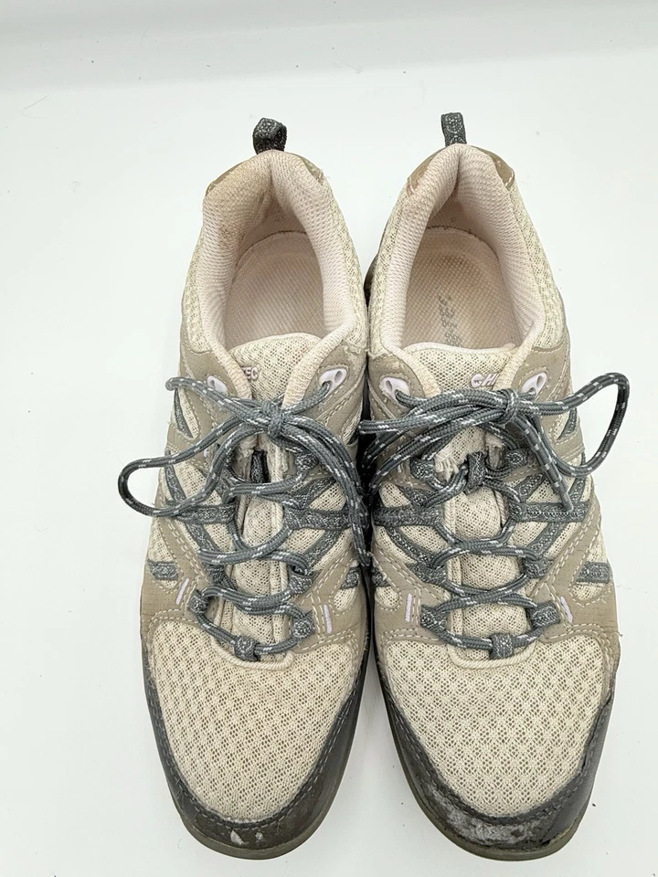 HI-Tec Premilla Life Wos Hiking Shoe Women 9 Hiking Boots Gray/Purple/Tan 1906 - Image 4 of 4
