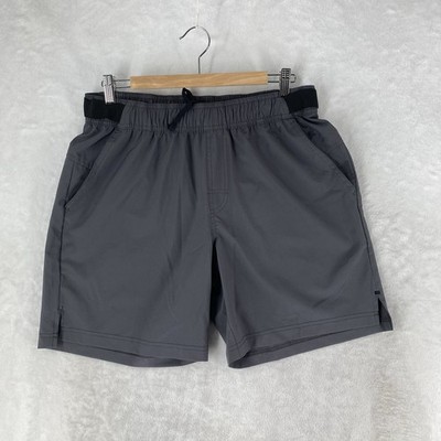 Leg3nd Shorts Men s Large Athletic Gray Drawstring Zip Pocket Gym Run Athletic