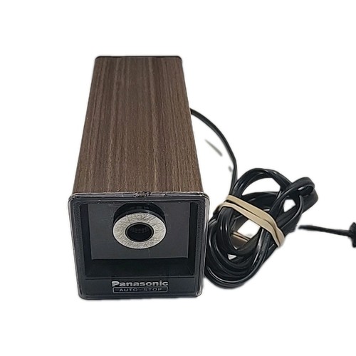 Panasonic Electric Pencil Sharpener Vintage KP-77N Electric Auto Stop Vtg 90s