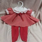Cabbage Patch Doll Dress With Tights On Hanger