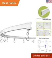 Customizable 16ft Ceiling Curtain Rail: Multi-Purpose Track for All Spaces