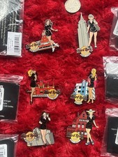 Hard Rock Cafe Pins Lot GIRLS of ROCK Series 3 Miami New York Key West Hollywood