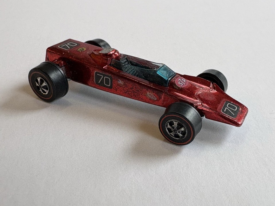 Vintage 1970 Redlines Hot Wheels Lotus Turbine Aqua With A