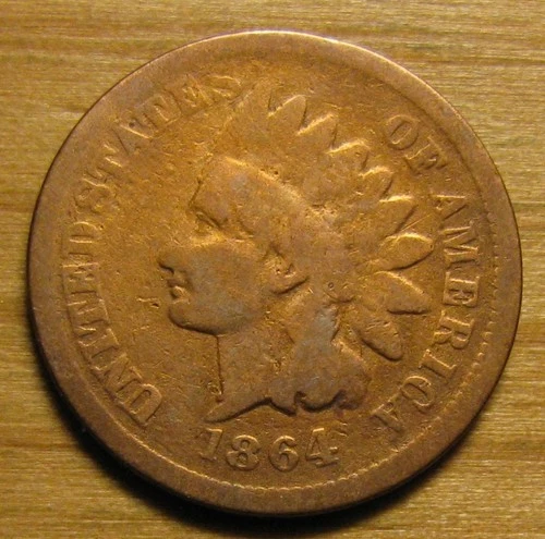 1864-L INDIAN HEAD CENT PENNY FROM COIN COLLECTION ROLLS LOTS SETS AND ALBUMS