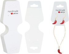 Earring Cards Handmade with Love Jewelry Tags Bracelet Packaging Necklace Displa