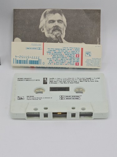 Kenny Rogers Twenty Greatest Hits Cassette 1983 - Picture 7 of 8