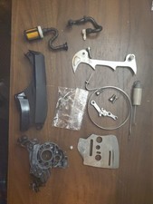 OEM STIHL MS261 CHANSAW PARTS LOT CHAIN BRAKE GUIDE PLAT FUEL LINE DUST COVER D2