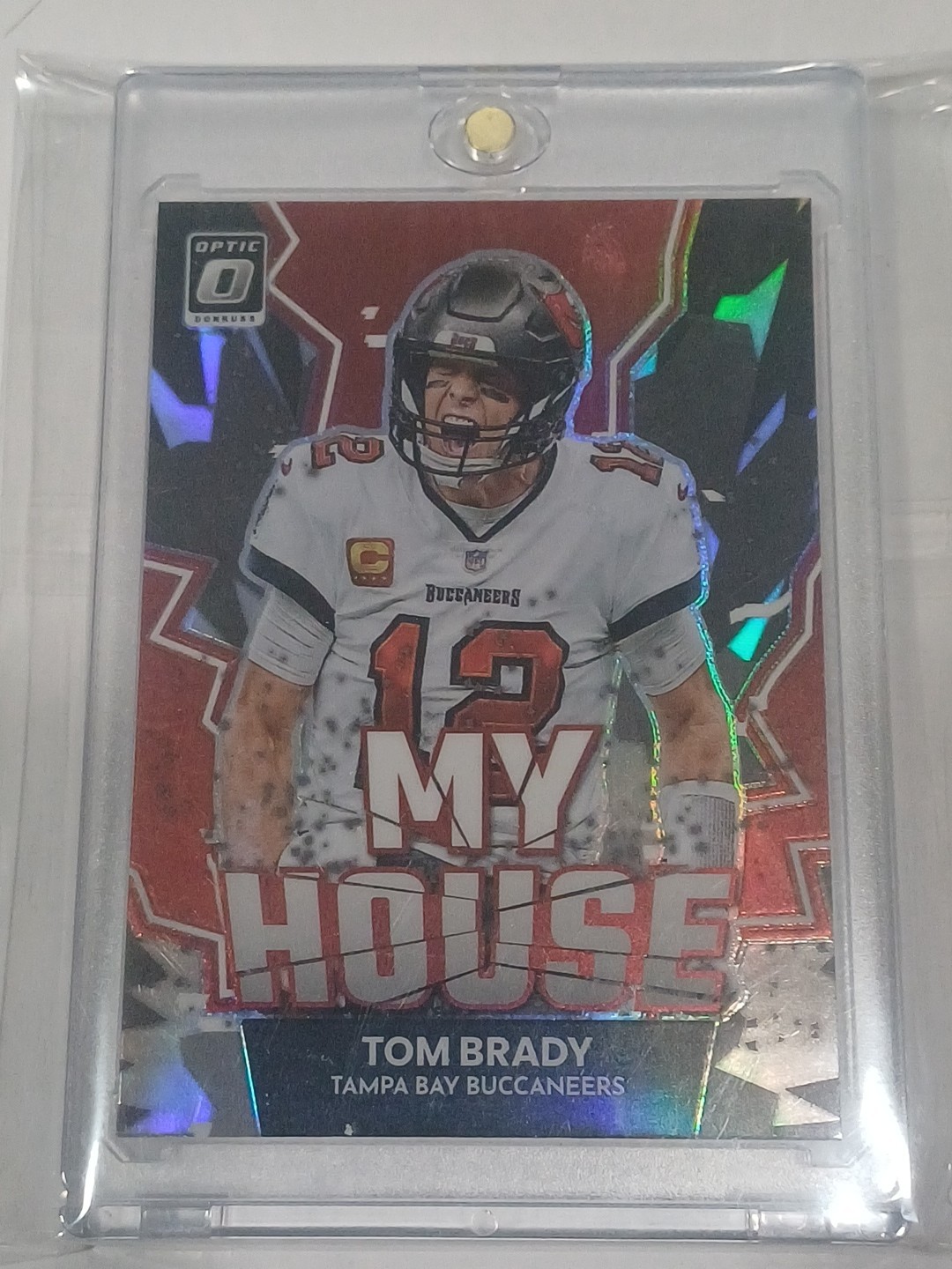 2022 Panini Donruss Optic My House! Tom Brady #MH-15 Silver Prizm Buccaneers SP