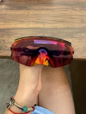 Oakley KATO Sports Cycling Sunglasses 9455M-0449 black Frame red gradient lenses