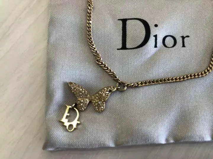 Dior clearance butterfly necklace