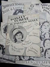 Lot of 5 1st Edition Shirley Temple Booklets Saalfield Publishing 1930's Y0052